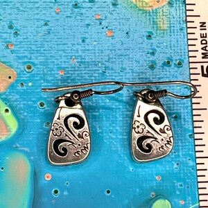 Fashion Earrings Silver Plates Tear Drop Shape